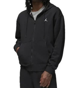 NIKE M J Ess Flc Fz Sweatshirjacke Herren Schwarz M