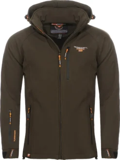 Geographical Norway Herren Softshelljacke Funktions-Outdoor-Jacke Model: Taboo, Farbe: Dunkelgrün, Größe: M