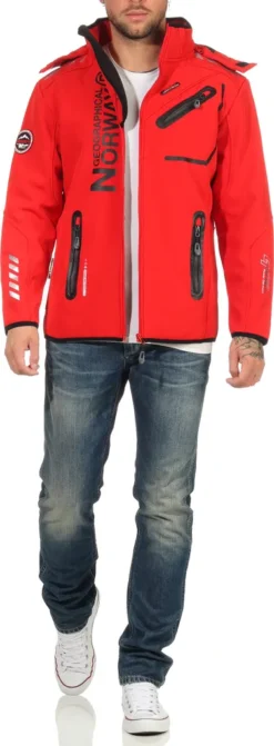 Geographical Norway Herren Softshell Übergangsjacke Model: G-River, Farbe: Rot/Schwarz, Größe XXL -DIDRIKSONS Verkäufe c680a4f25d3de1bdd44951bcc0d28db5