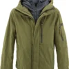Camel Active, , Herren Winterjacke, Winterparka Teflonbeschichtet Wetterfest, Olive, 50 [26136] -DIDRIKSONS Verkäufe c71597568cfac96e3c82bb716227fd07