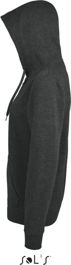 SOL'S Women Hooded Zipped Jacket Seven - Farbe: Charcoal Melange - Größe: M -DIDRIKSONS Verkäufe caf0a01ad91155e2229d3c469e5d0ef7