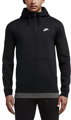 Nike M Nsw Club Hoodie Fz Bb Black/Black/White M -DIDRIKSONS Verkäufe d0f17b5a593f5f73221a23b3bafda02a 1