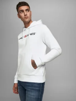 Jack & Jones Herren Sweatshirt 12137054 White -DIDRIKSONS Verkäufe d6fa7e045f8cd2df9b78aa6a5a38b32b
