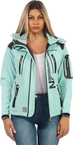 Geographical Norway Damen Softshell Jacke G-TANSY - AQUA - XXL -DIDRIKSONS Verkäufe e061c2f92fc3932425473a8215f79f39