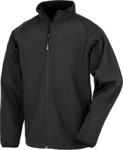 Result Genuine Recycled Herren Softshell-Jacke 2-Lagen Softshell Jacke Printable R901M Schwarz Black XL