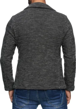 Reslad Herren Strick Sakko Blazer Strick-Jacke RS-1421 Anthrazit L -DIDRIKSONS Verkäufe e92c487a60cbc992685c56f892dc7a3e
