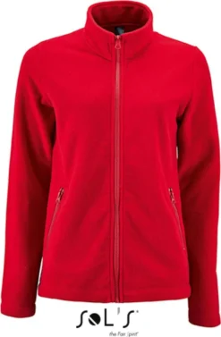 SOL'S Damen Plain Fleece Jacke Norman - Farbe: Red - Größe: M