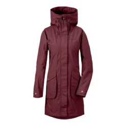 Didriksons Thelma Women’s Parka 4 Wine Red - Regenmantel, Größe_Bekleidung_NR:36, Didriksons_Farbe:wine Red