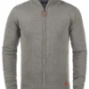 BLEND BHNorman Herren Strickjacke Cardigan Feinstrick Mit Stehkragen Und Reißverschluss