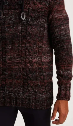 Leif Nelson Kapuze Herren Strickpullover Grobstrick Kapuze LN-20227, Rot / XXL -DIDRIKSONS Verkäufe fbf06fa5bb4a5db1a5c7253b88772b0e