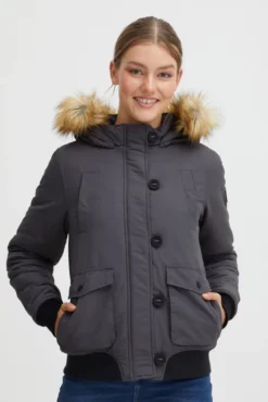 OXMO OXAcila Damen Winterjacke Damenjacke Jacke Mit Kapuze